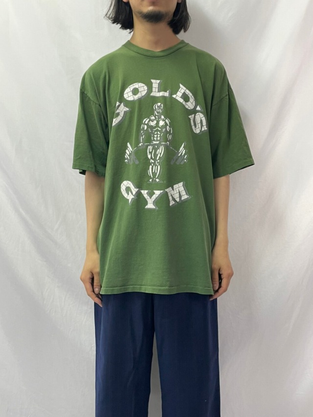 90's GOLD'S GYM USA製 ロゴプリントTシャツ XL