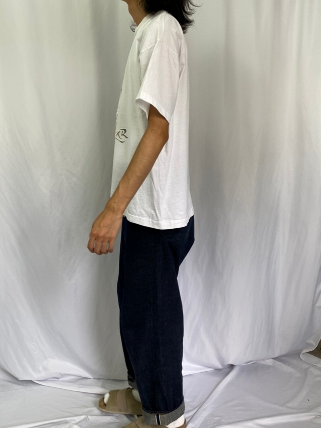 90's〜 WIZARD WEAR ファックサインプリントTシャツ XL                                        [111063]
