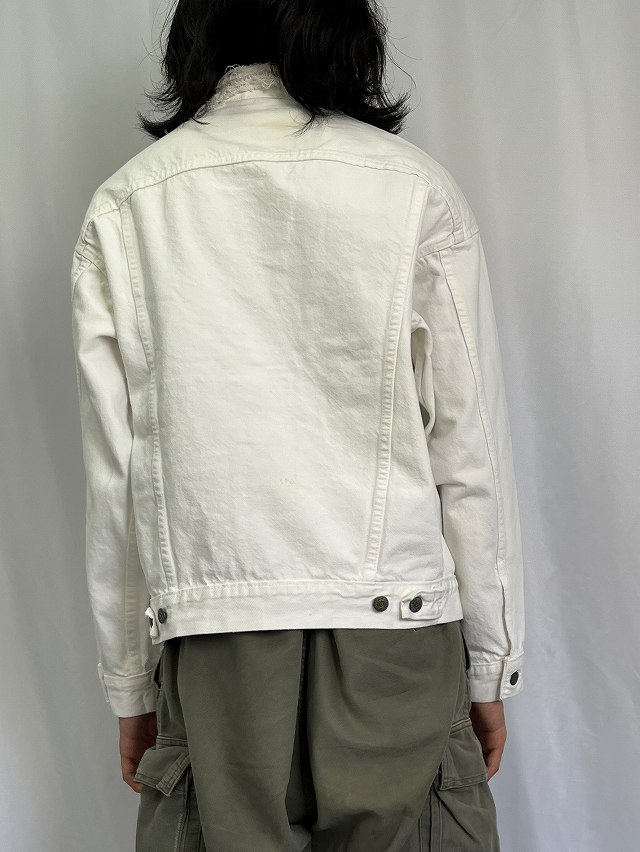 リーバイスデニムジャケット　Gジャン　パキスタン製　ホワイト　白 XL