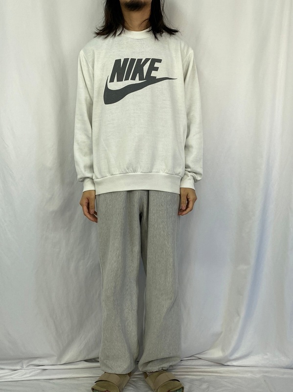 【dead stock】90s NIKE ナイキ スウェットパンツ ホワイト 白