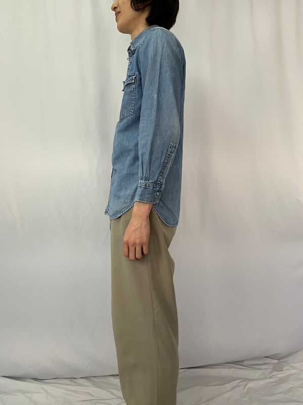 LEVI'S デニムウエスタンシャツ M ブルー 90年代 スナップボタン