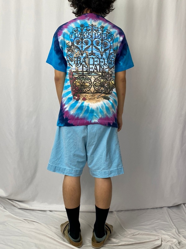 【90s・公式】グレイトフルデッド　Tシャツ　タイダイ染め　富士山　デッドベアー