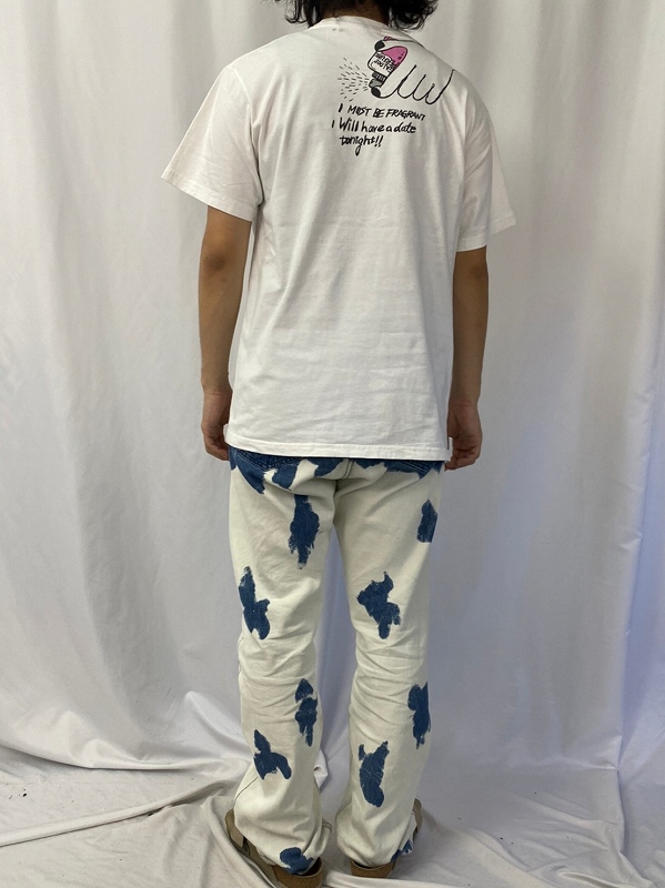 最終値下げ価格90s  フォトck one 香水Tシャツ　ペイントTシャツ激レア