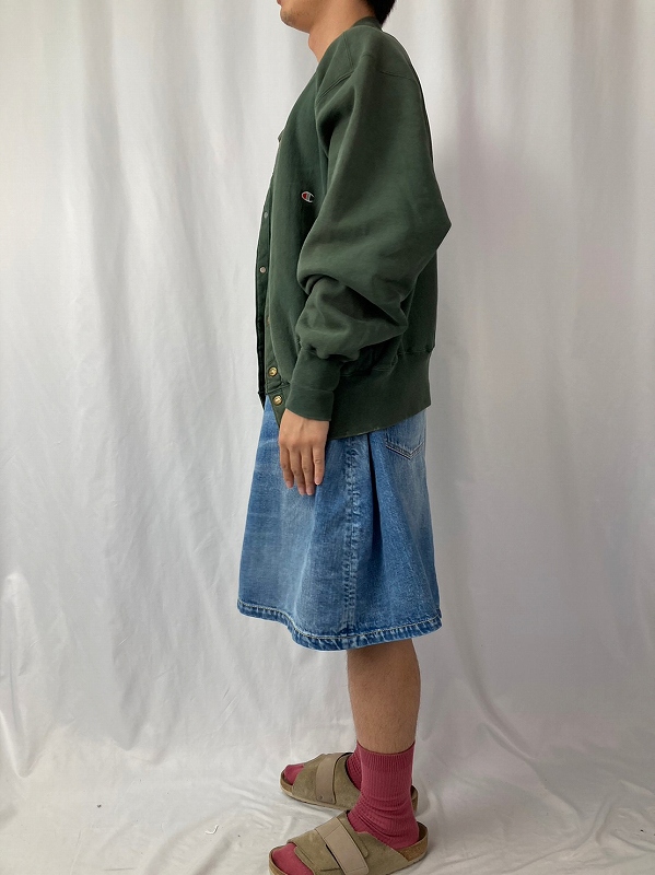 90s 90年代 チャンピオン リバースウィーブ グリーン 緑 裏起毛