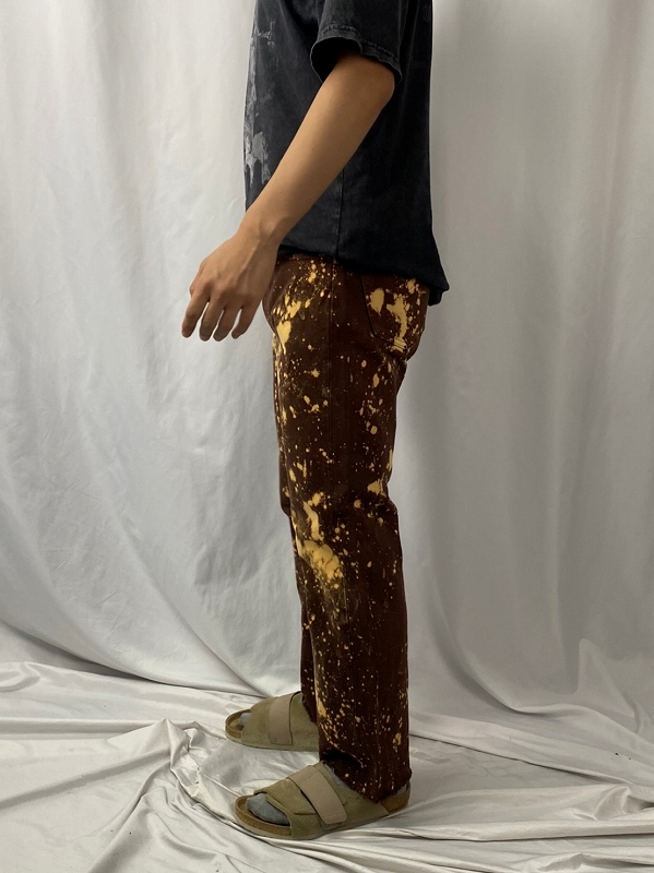 90's Levi's 501 USA製 ブリーチ加工 オーバーダイデニムパンツ W32