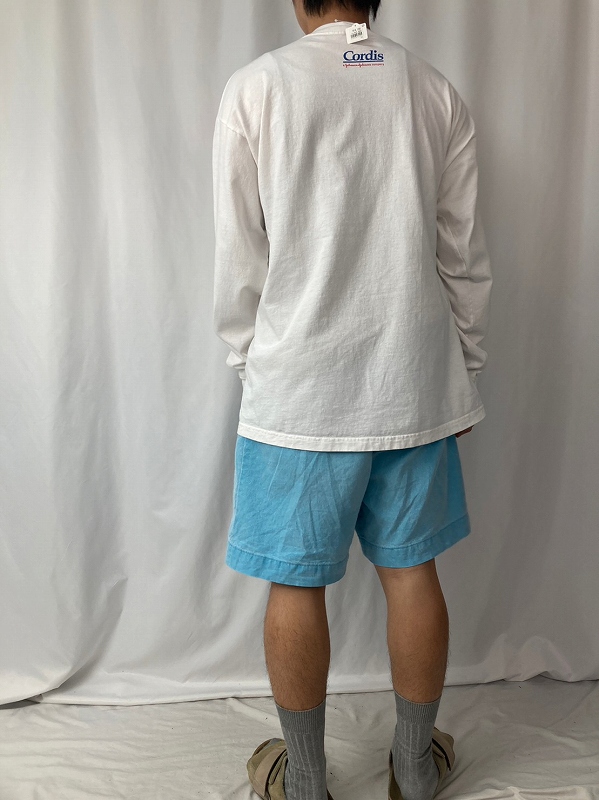 白 ホワイト 長袖Tシャツ フランク・ロイド・ライト ジョージ