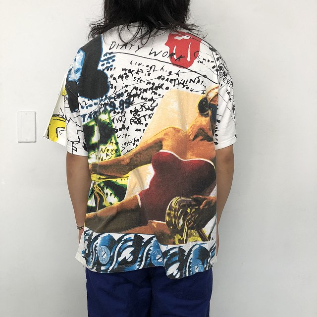 90s rolling stones 総柄 バンドtシャツ ヴィンテージ