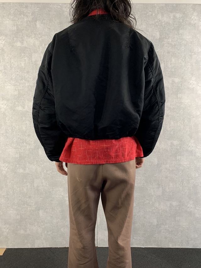90年代 90s アルファ 民生品 フライトジャケット ブラック 黒 