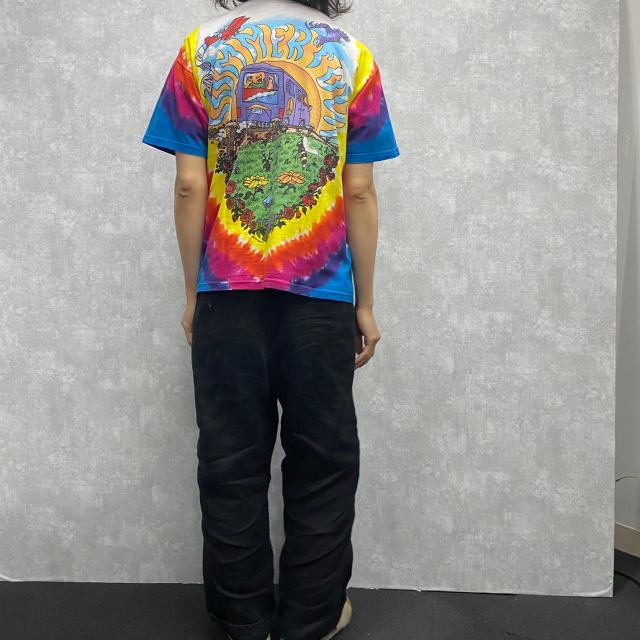 90年代 LIQUID BLUE GRATEFUL DEAD グレイトフルデッド タイダイ柄 バンドTシャツ USA製 メンズXXL ヴィンテージ /eaa237925