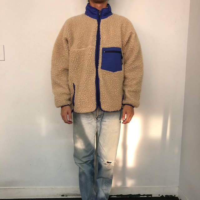 1989 Patagonia USA製 レトロパイルカーディガン XL