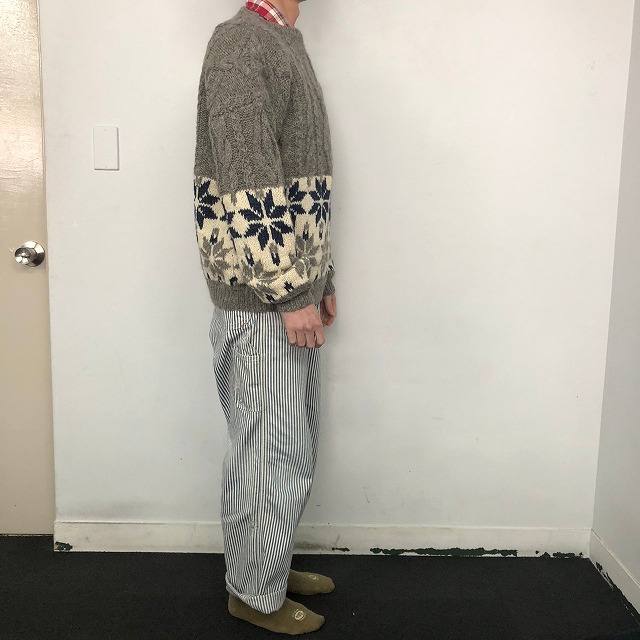 【SALE】 ノルディック柄 ニットセーター