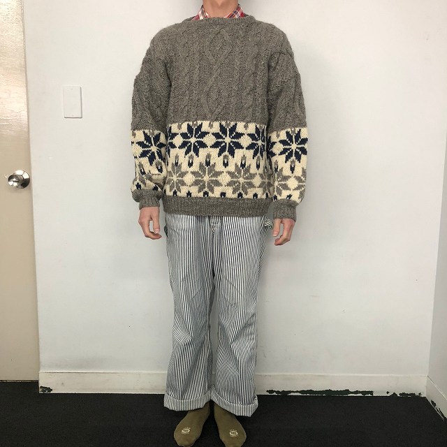 【SALE】 ノルディック柄 ニットセーター 【SALE】 ノルディック柄 ニットセーター