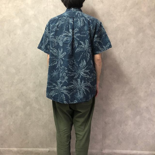 ラルフローレン ラルフ ボタンダウンシャツ アロハシャツ ハワイアンシャツ 猫目ボタン ビンテージ古着屋feeet 通販 名古屋 大須 メンズ