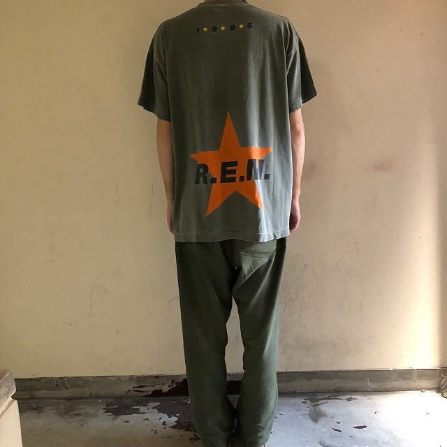 不明着丈90年代 R.E.M アールイーエム 両面プリント ツアー バンドTシャツ バンT 英国製 メンズXL ヴィンテージ /evb002173