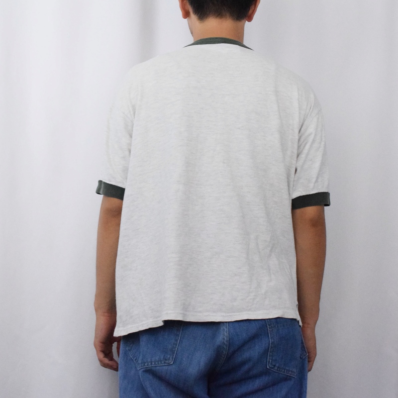 90s 90年代 チャンピオン アメリカ製 チョコチンリンガーTシャツ