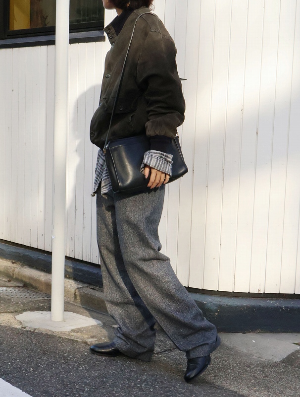 画像3: "A-1 TYPE" スエードレザージャケット BLACK SIZE58 (3)