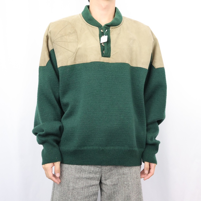 画像2: 90's FILSON USA製 GUIDE SWEATER GREEN XXL (2)