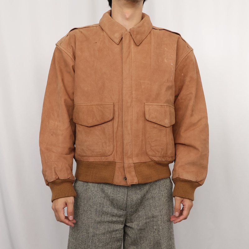 画像2: OUTBROOK "A-2 TYPE" レザーフライトジャケット S (2)