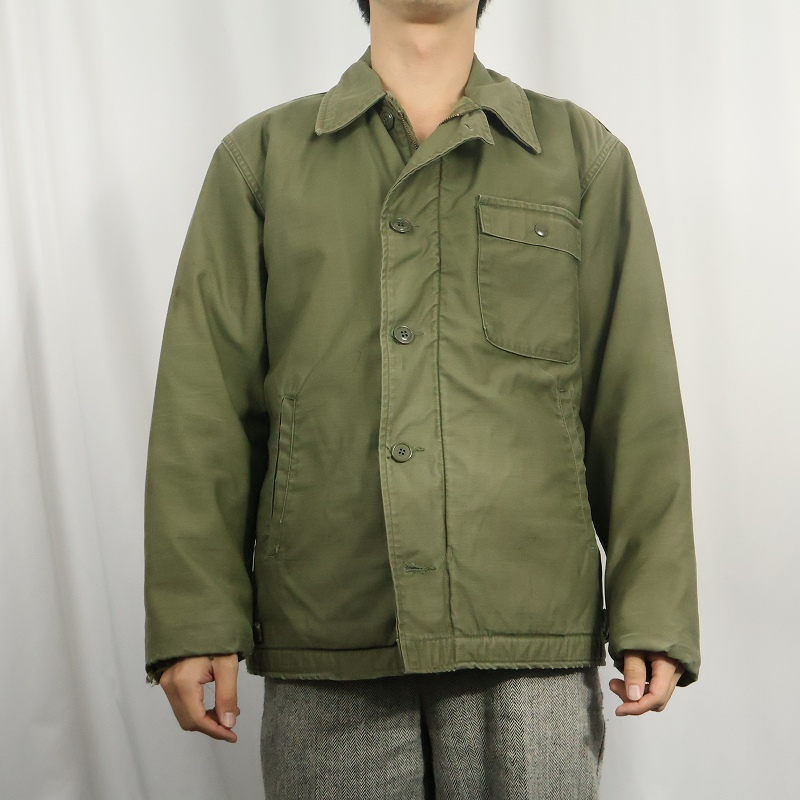 画像2: 60's U.S.NAVY A-2 デッキジャケット MEDIUM (2)
