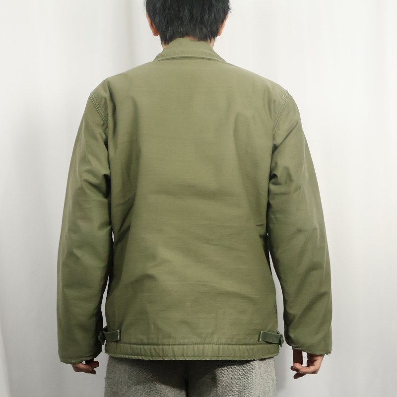 画像3: 60's U.S.NAVY A-2 デッキジャケット MEDIUM (3)