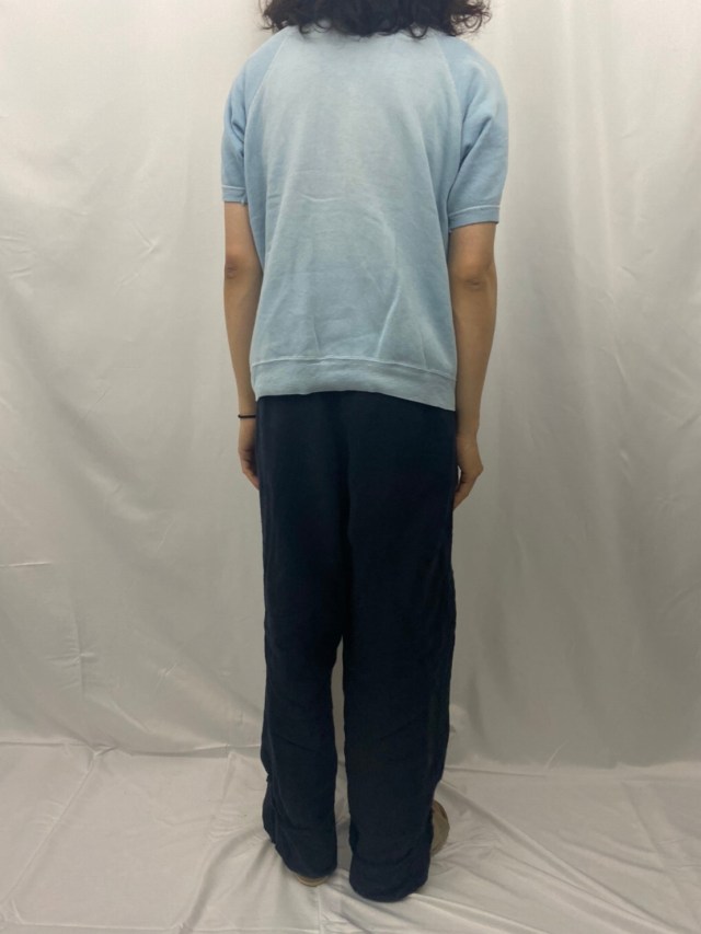 [Used] 半袖スウェット/vintage/水色/カレッジ
