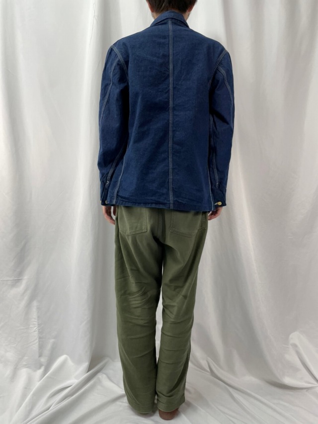 80〜90's Carhartt USA製 デニムカバーオール 44