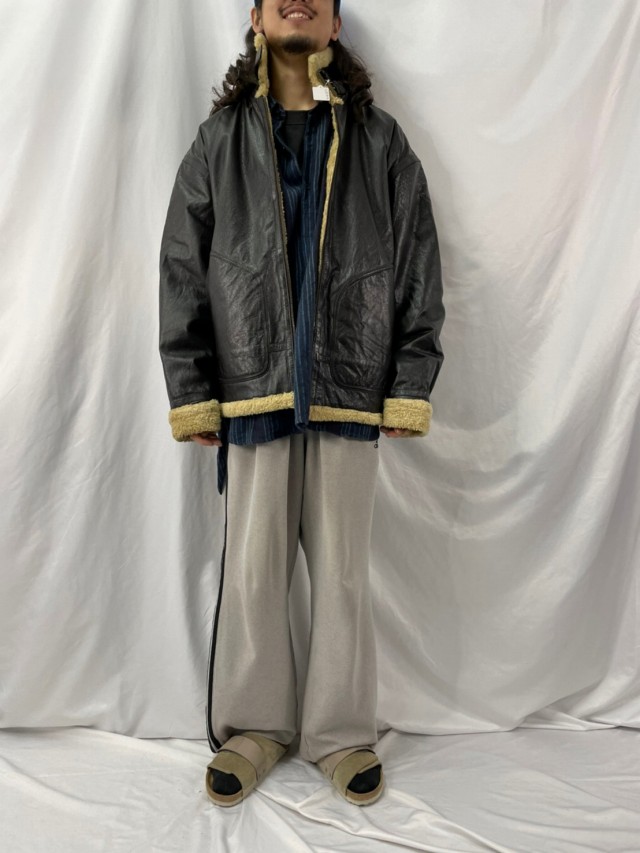 90's WILSONS LEATHER B-3タイプ ボア レザージャケット XL