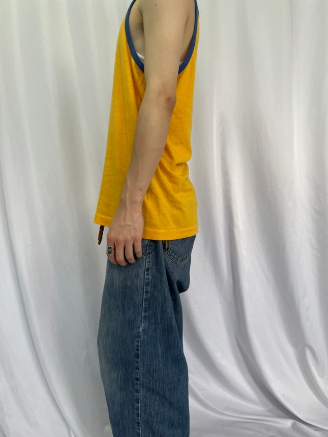 AE5977 80’s 90’s US古着 タンクトップ ネイビー メンズ XL