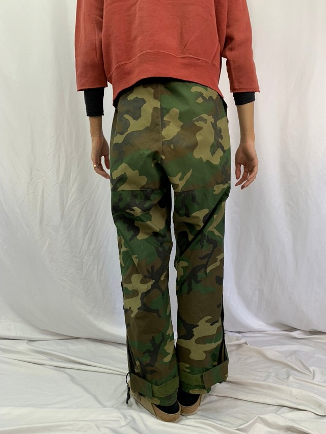 80's U.S.ARMY ECWCS GORE-TEXウッドランドカモ柄 オーバーパンツ LARGE-REGULAR