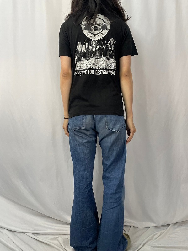 80~90年代 GUNS N' ROSES ガンズアンドローゼズ バンドTシャツ バンT メンズL ヴィンテージ /evb002109不明年代