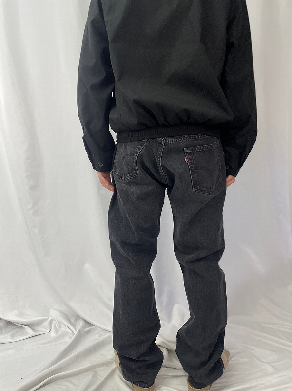 90s USA製 Levi's 501 ブラックデニム 後染め w31