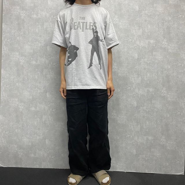 90's THE BEATLES USA製 巻きプリント ロックバンドTシャツ XL