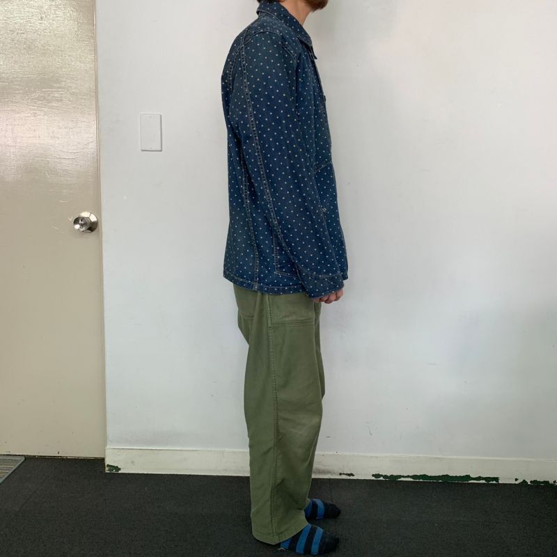 RRL ダブルアールエル アメリカ製 DENIM COVERALL JACKET デニムカバーオールジャケット S INDIGO Double RL ワーク エンジニア チョアジャケット MADE IN USA アウター【RRL】