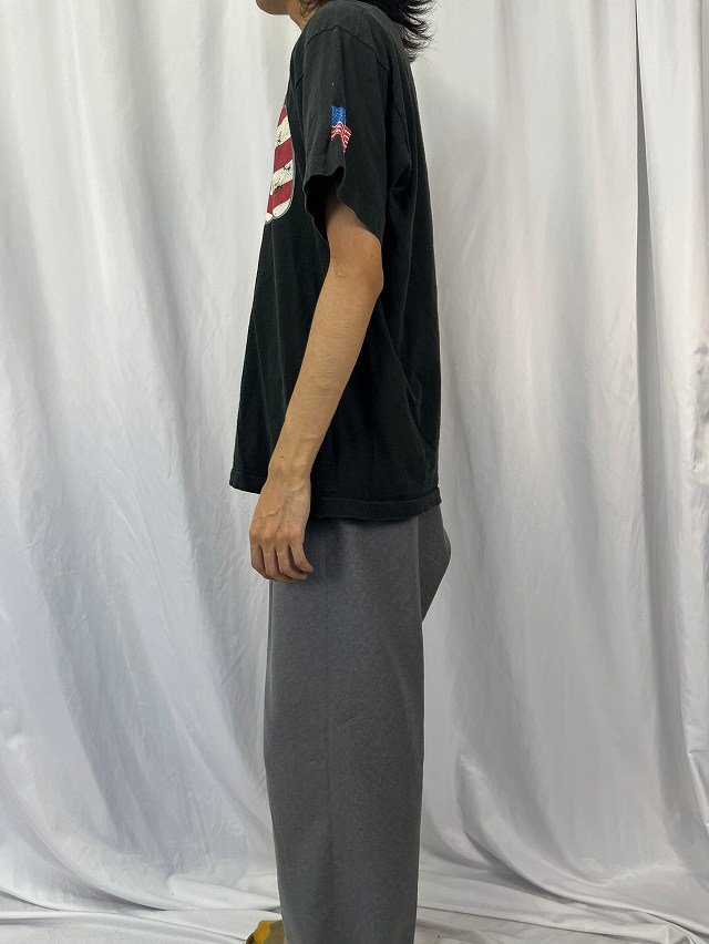 【SALE】90's 90s USA製 アメリカ柄 プリントTシャツ 星条旗 USA柄 vintage