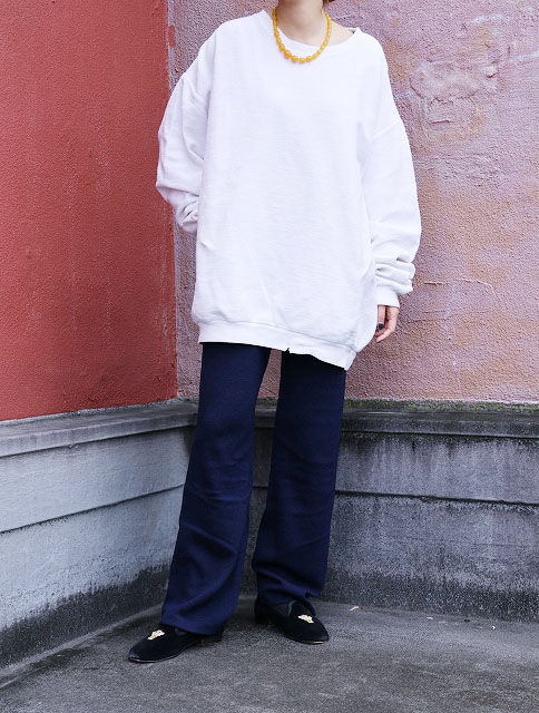 画像1: ST. JOHN BASICS USA製 ニットパンツ NAVY SIZE0 (1)