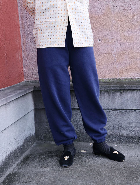 画像2: 90's RUSSELL ATHLETIC USA製 スウェットパンツ NAVY L (2)