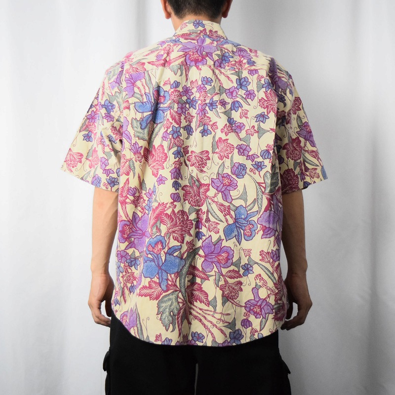 90年代 90s ランズエンド USA製 総柄 半袖 |ヴインテージ古着屋