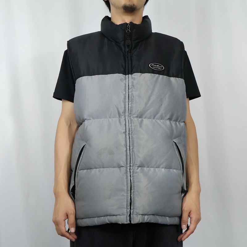 画像2: 90's Eddie Bauer EBTEK 2トーン グースダウンベスト M (2)