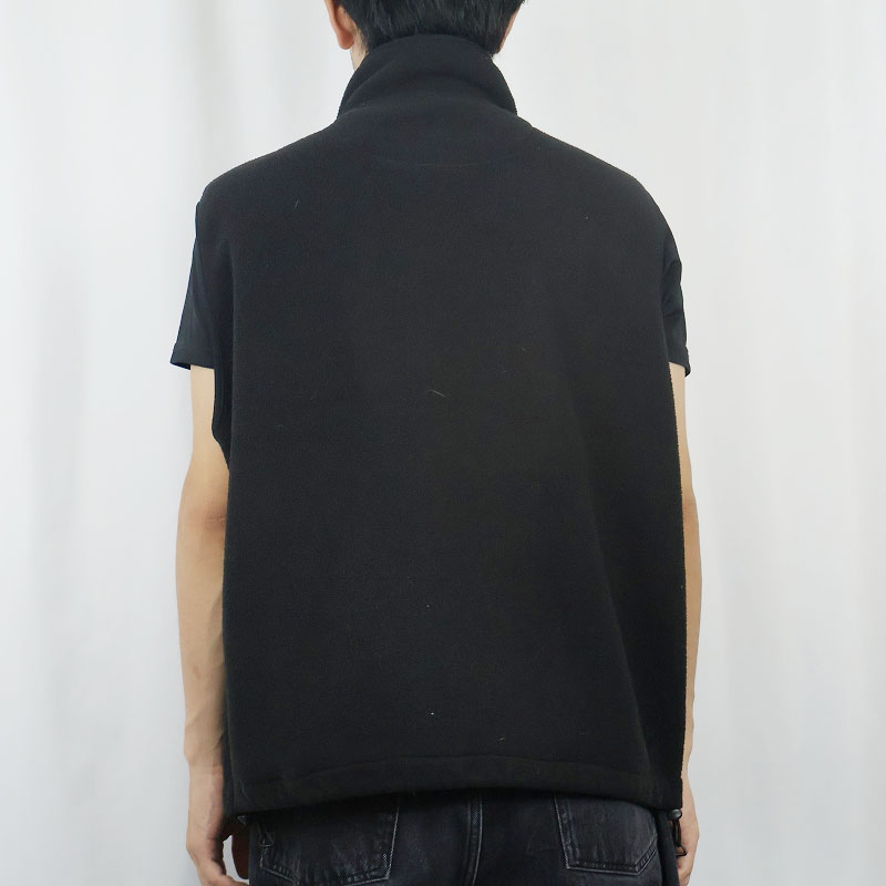 画像3: 90's Eddie Bauer EBTEK USA製 "POLARTEC" ロゴ刺繍 フリースベスト BLACK L (3)