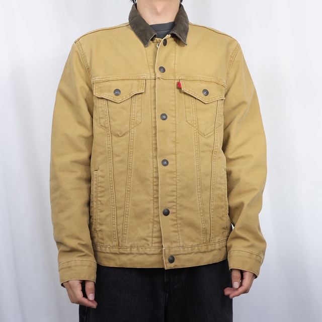画像4: Levi's 72890 チェック柄ライナー コットンキャンバスジャケット M (4)