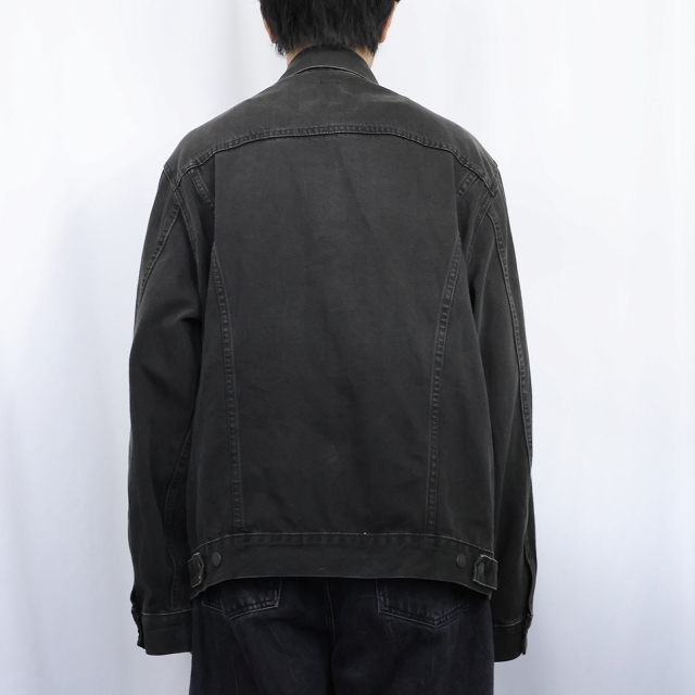 画像5: Levi's 77380 ブラックデニムジャケット L (5)