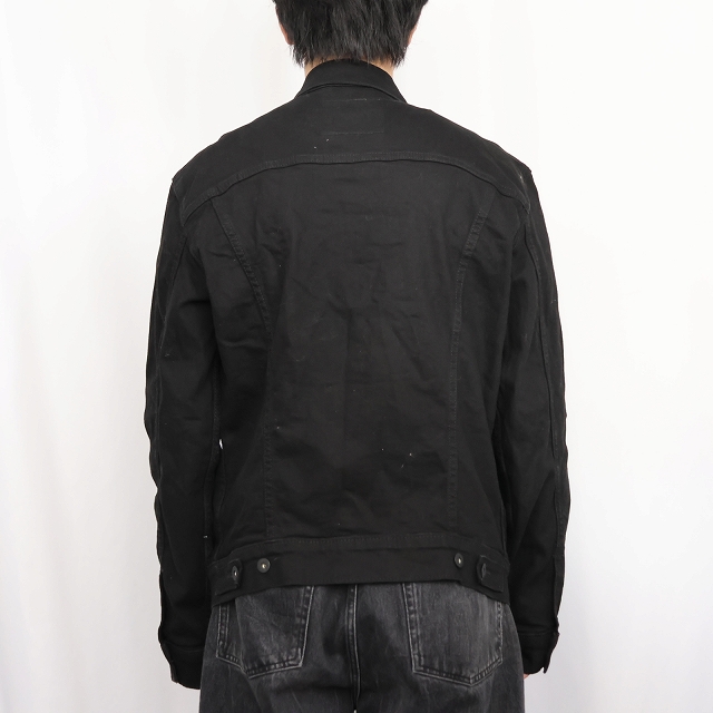 画像3: Levi's 72334 ブラックデニムジャケット M (3)
