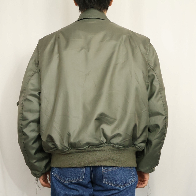 画像3: 80's U.S.AIR FORCE CWU-45/P フライトジャケット LARGE (3)