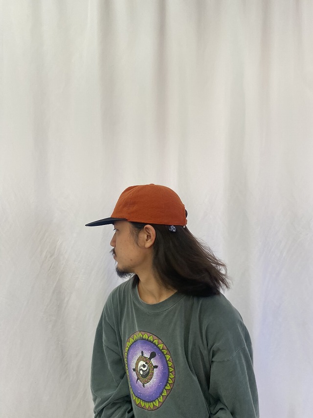 90年代 90s 黒 ブラック オレンジ 帽子 | ビンテージ古着屋Feeet 通販