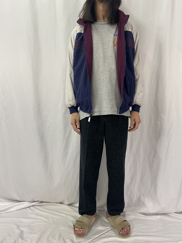 90年代 90s アディダス 紫 パープル 切り替えデザイン フリース