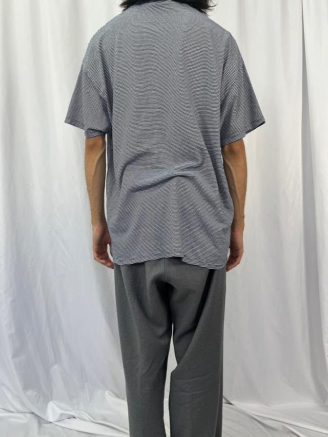 basic EDITION ボーダー柄 Tシャツ XL