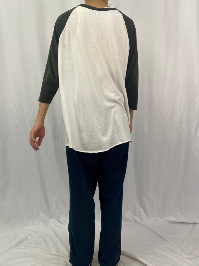 80's〜 RUSSELL ATHLETIC USA製 無地ラグランTシャツ XL