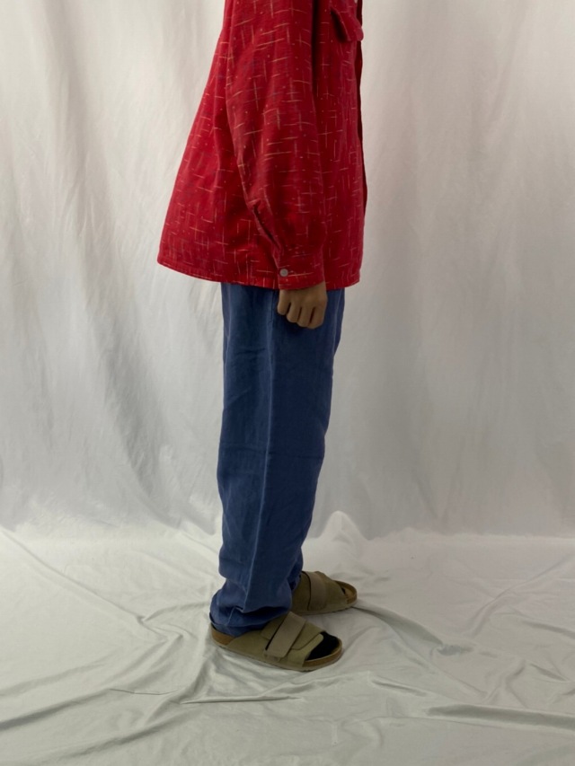 90年代 90s ポロラルフローレン ツータック トラウザーズ 水色 パンツ