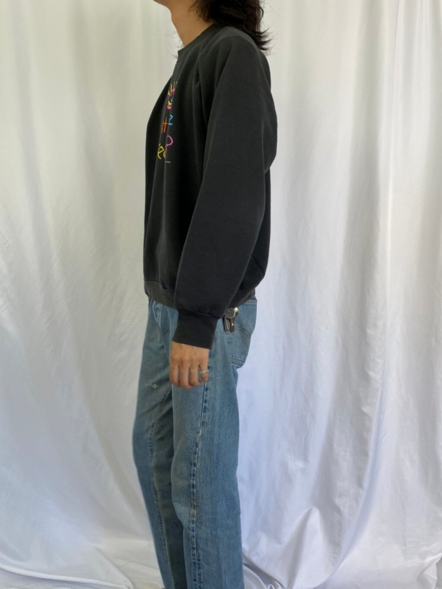 80～90s USA製 FRUIT Reebok ラグラン スウェット 紺 L - メルカリ