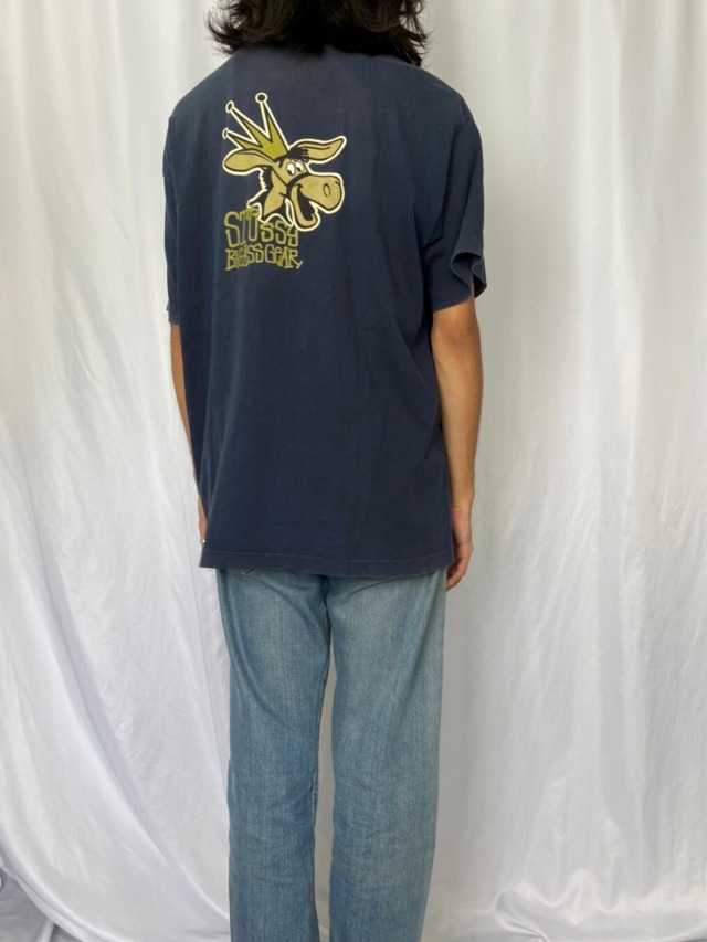 80’s OLD STUSSY ネイビー　tシャツ